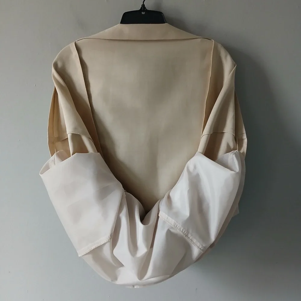 Talbots Women's Size 8P Gold Silk Cotton Midi A-line Dress Satin Lined NWT $199!